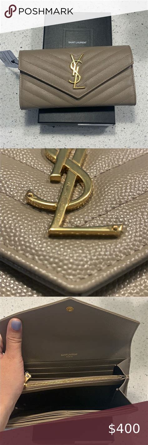 ysl gray wallet|YSL wallet price.